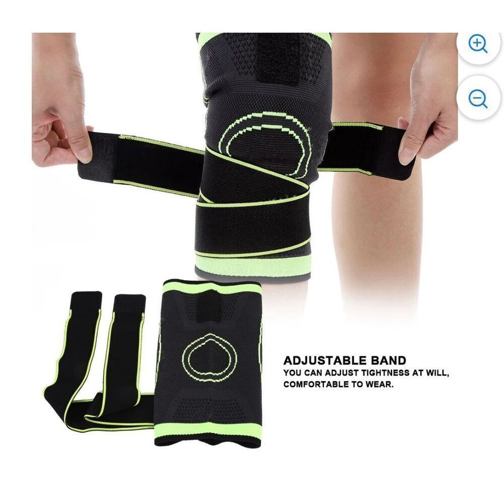NWOT Adjustable Indoor Outdoor‎ Sports Compression Knee Support Brace Sleeve